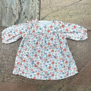 EUC Petit Bateau baby dress size 3 months 60 cm